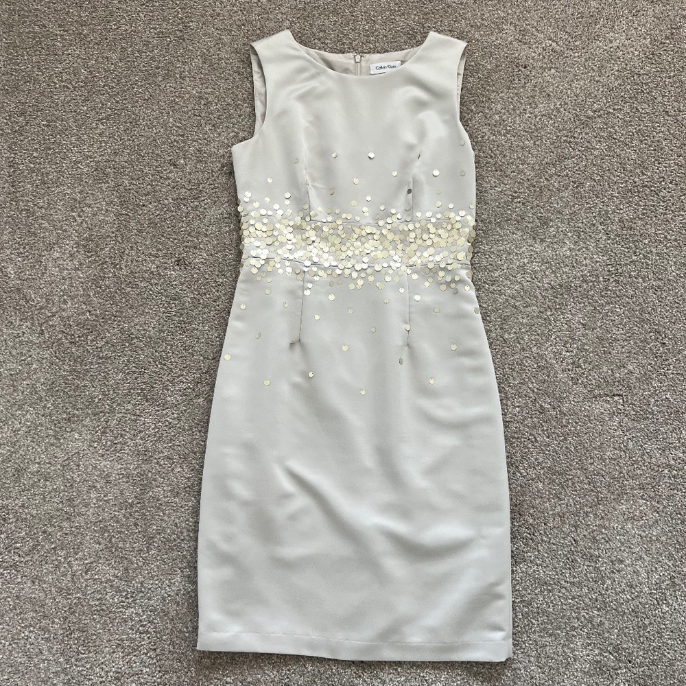 Calvin Klein Ivory Party Dress